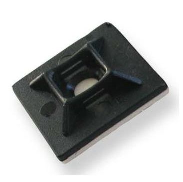 Sticky Back Cable Tie Mounts 28mm Square Bag of 100