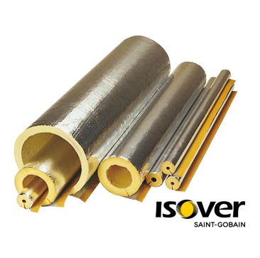 Isover ClimPipe Glasswool Pipe Insulation Alu2