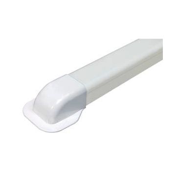 White Plastic Trunking Sauermann 80 x 60 Outlet Cover 