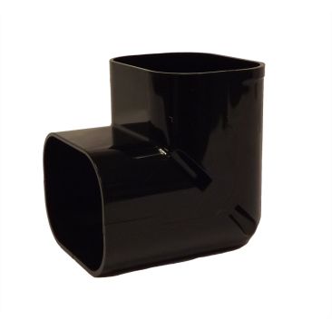 75mm Internal Elbow Slimduct Trunking Black