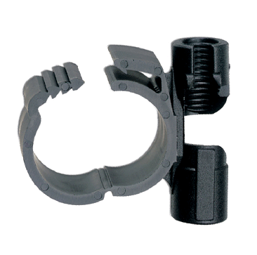 TNC Plastic Twist on Stud Threaded Rod Mounted Pipe Clips