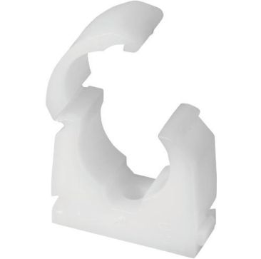 Overflow Pipe White Drain Talon Clip 22mm 3/4