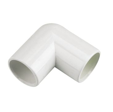 Overflow Pipe White Drain Elbow 21.5mm 3/4