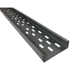 Pre-galvanised Mild Steel Cable Tray 3m Lengths-Medium-450mm
