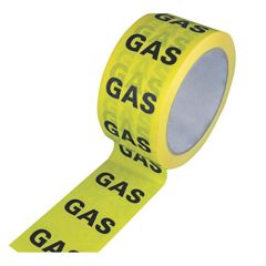 Gas Pipe identification self adhesive tape for marking and labelling pipework
