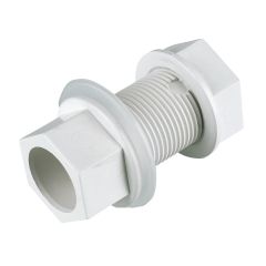 Overflow Pipe White Drain Straight Tank Drain Connector 21.5mm
