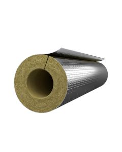 Rockwool Rocklap 1m Foil Backed Pipe Insulation Lagging-22mm-20mm-Wall