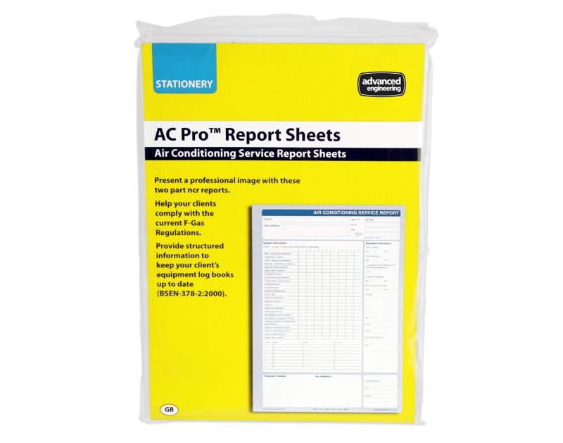 AC Pro 80028 Air Conditioning Breakdown Report Pad