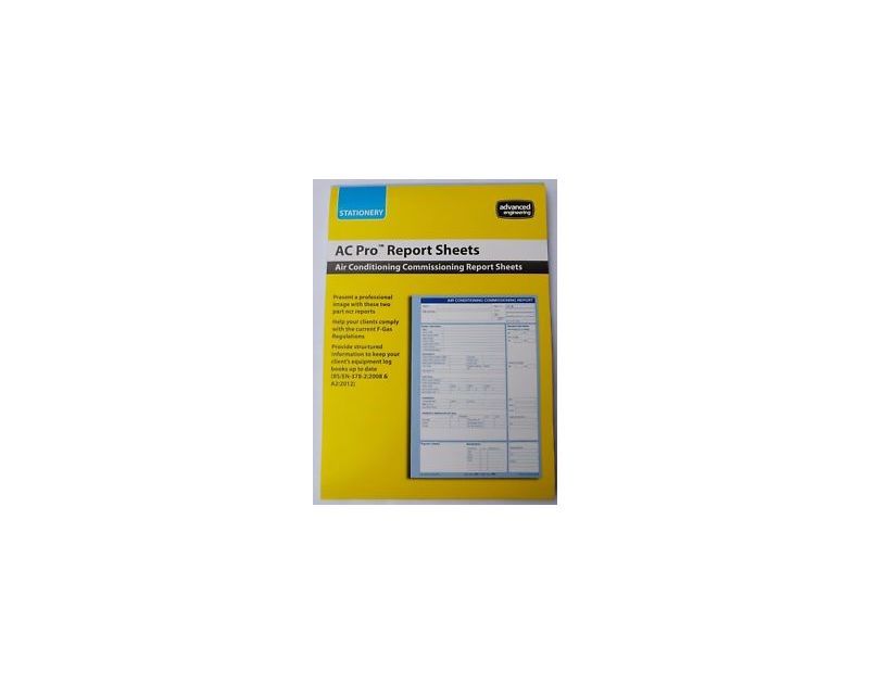 Air Conditioning Commissioning Report Pad AC Pro