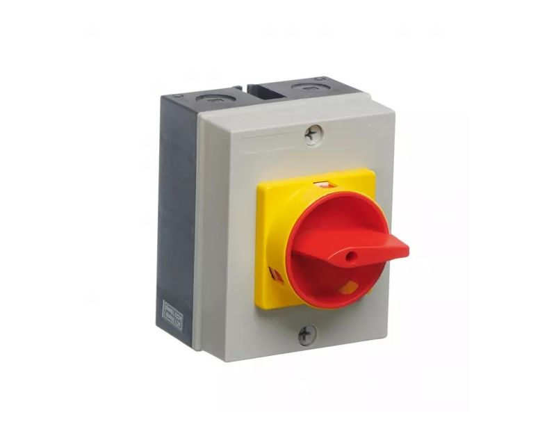 20 Amp Isolator Switch 4 Pole Rotary EN 60947 Compliant IP65 20mm Knock out