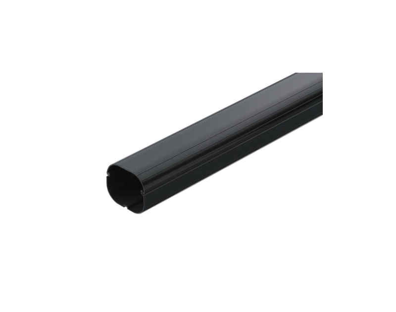 75mm wide, 2 metre length black slimline trunking