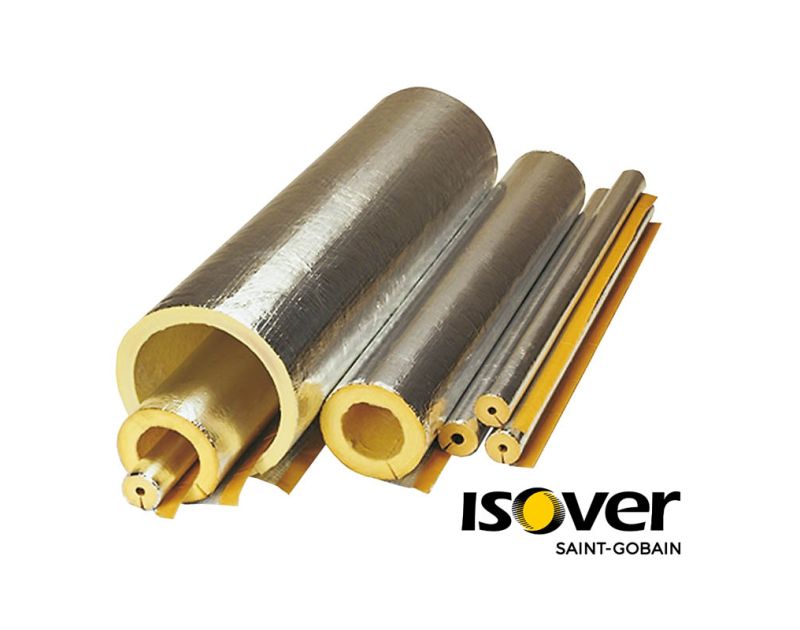 Isover ClimPipe Glasswool Pipe Insulation Alu2