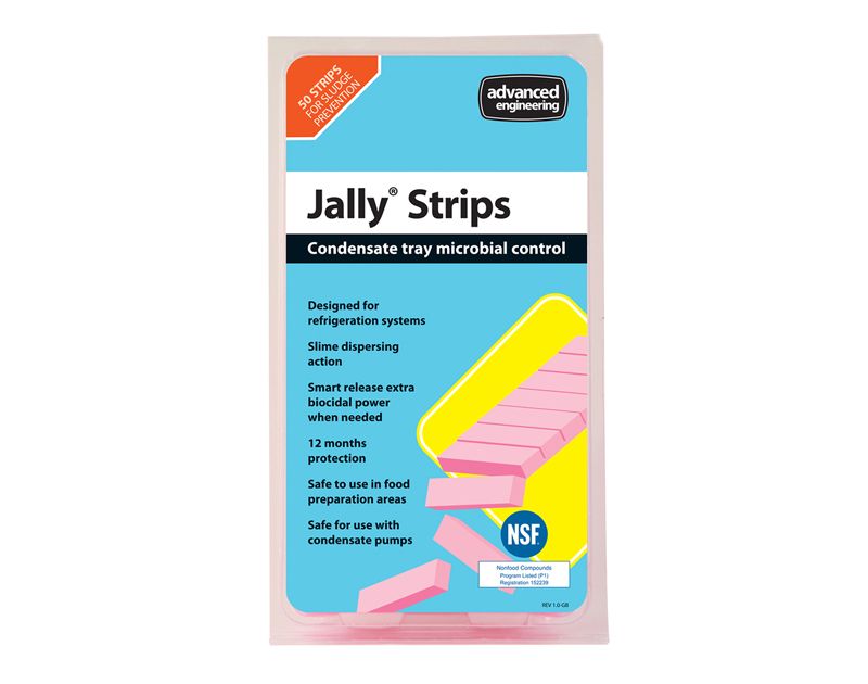 Jally Strip Condensate Tray Microbial Control - Pack of 50 strips