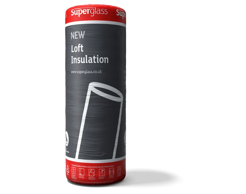 Superglass Multiroll 44 Loft Insulation 150mm Thick 1.2m Wide 6.65m Long