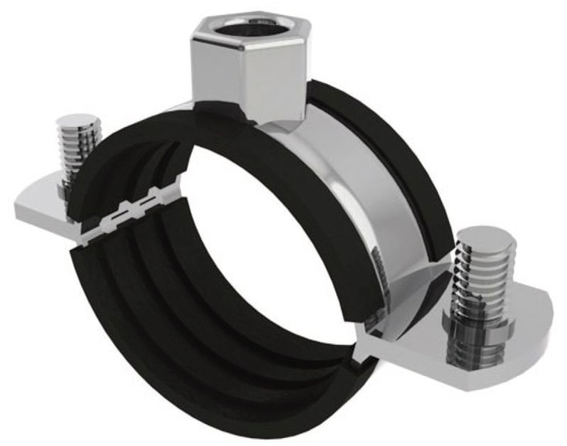 Rubber Lined Pipe Clamps-Rubber Lined-16-20mm