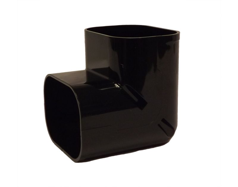 100mm Internal Elbow Slimduct Trunking Black