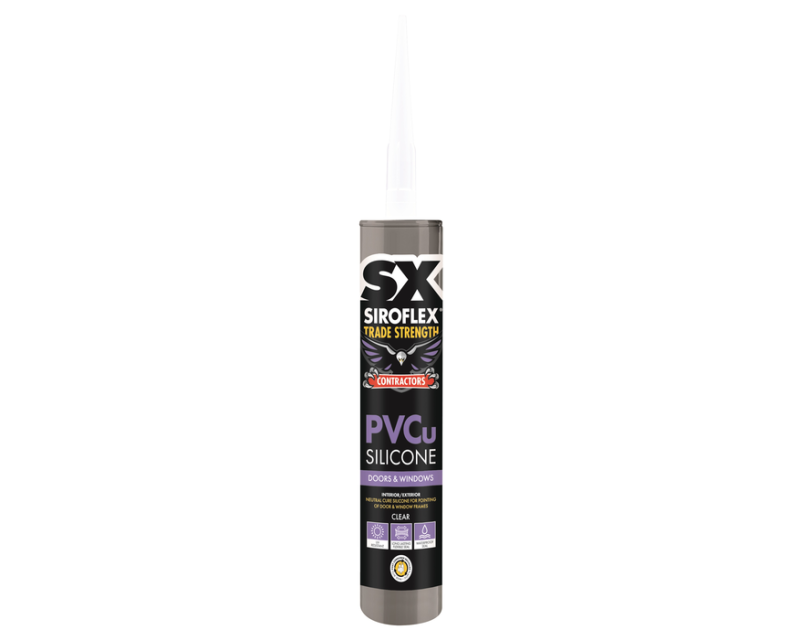 Siroflex Contractors PVCu Clear Silicone 300ml