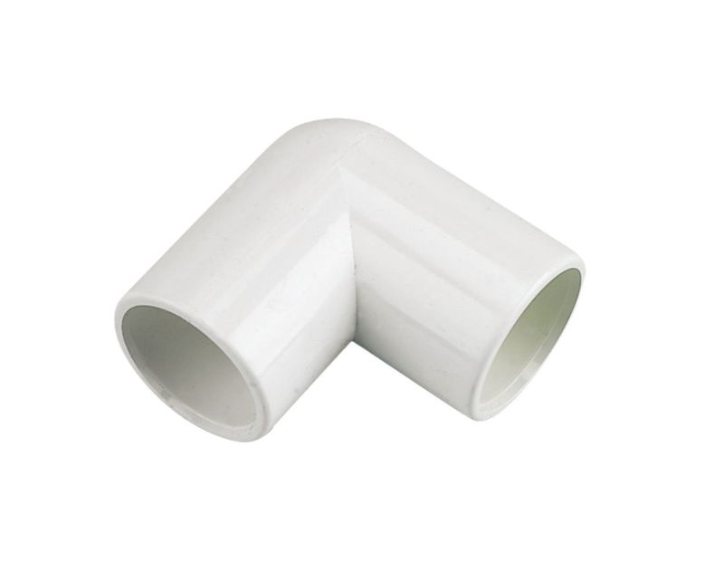 Overflow Pipe White Drain Elbow 21.5mm 3/4