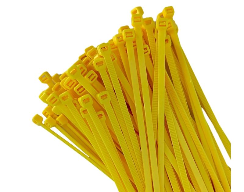 Fluorescent Yellow Cable Ties 370 x 4.8mm - Pack of 100